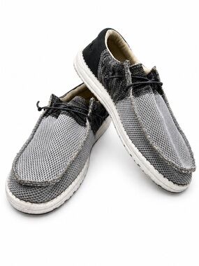 Hey Dude Wally Sox Funk Slate Mens Size 9 Lightweight Comfort Casual